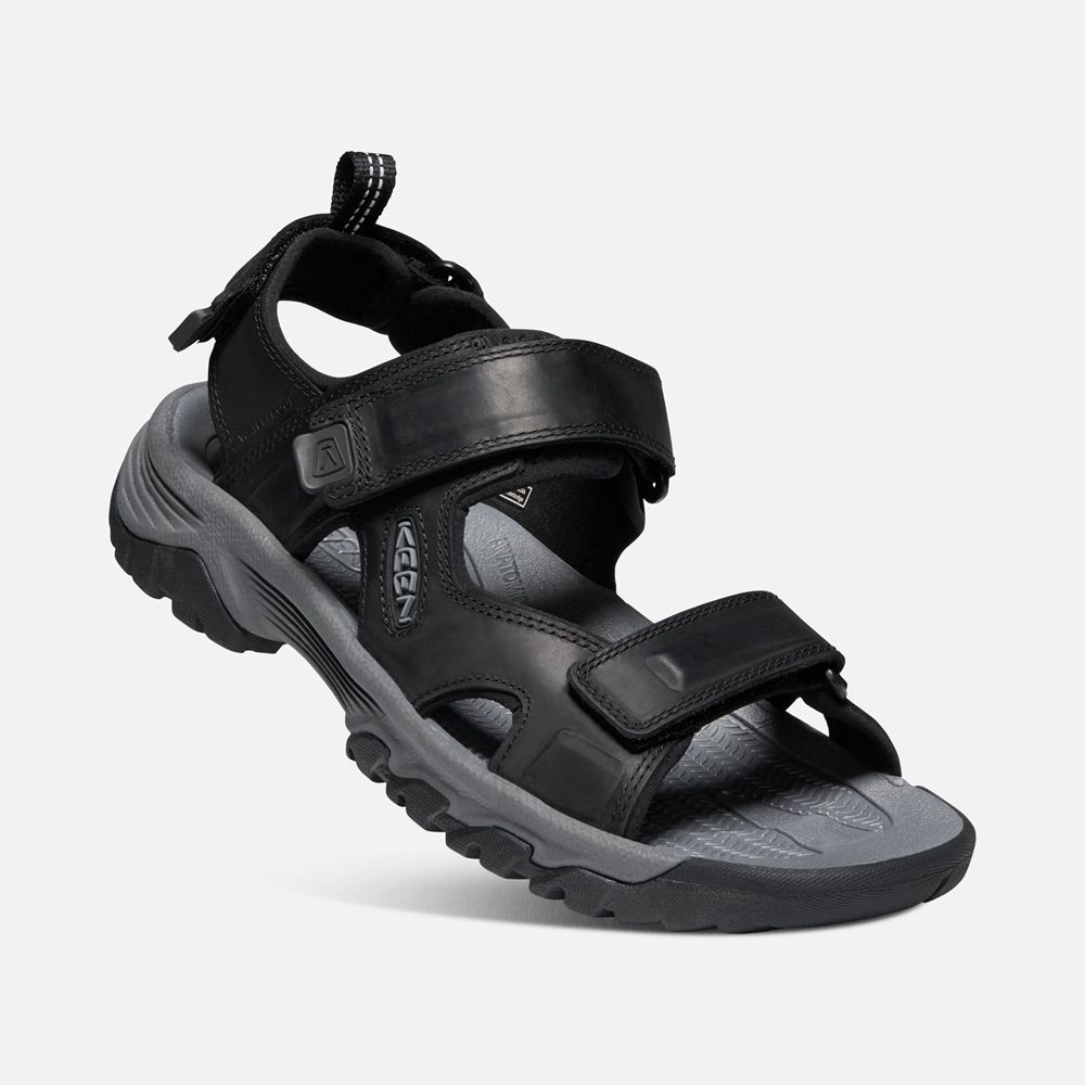 Keen Outdoor Sandalet Erkek Siyah/Gri - Targhee Iii Open Toe - Türkiye SJTP86094